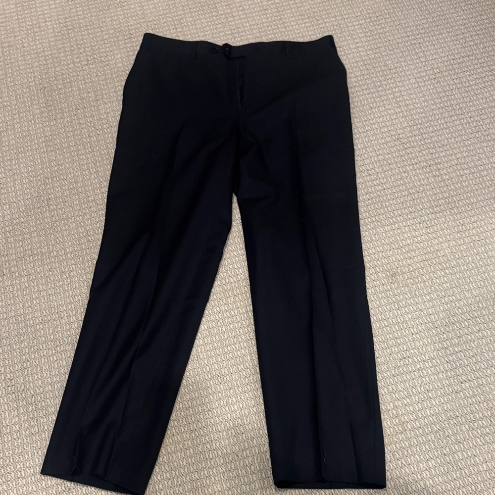 Canali Elegant Black Dress Trousers Pants 36
